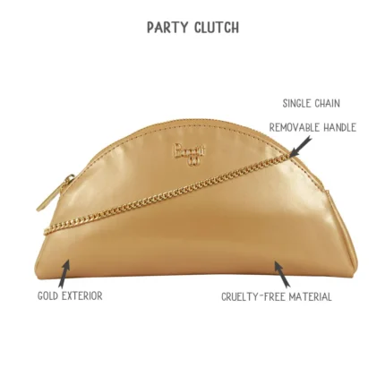 L PINSI AZORA GOLD CLUTCH
