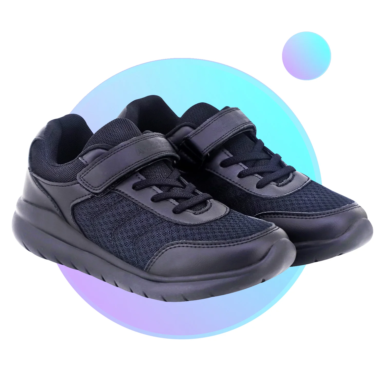 Arctic Fox Brisk Black Velcro School Shoes Urbane Designs Catalog